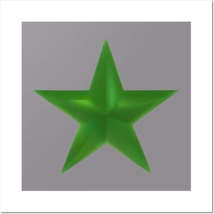 Green Esperanto Star Posters and Art